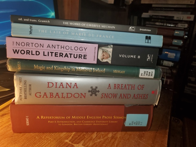 March reading stack